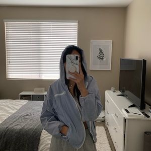 BRANDY MELVILLE PERIWINKLE ZIP UP - OS